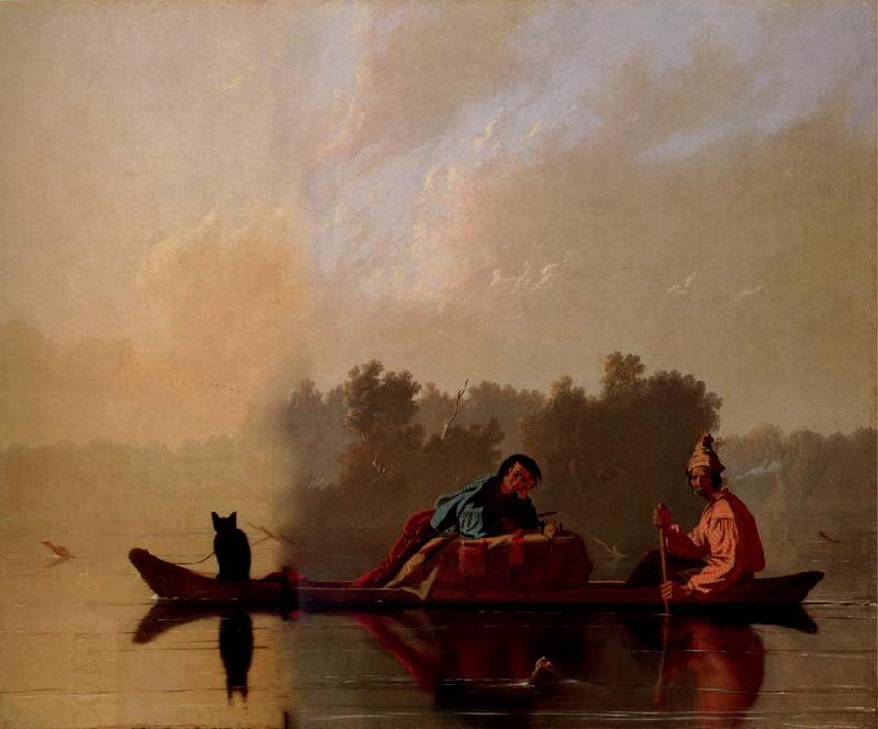 George Caleb Bingham Marchands de fourrures descendant le Missouri oil painting picture